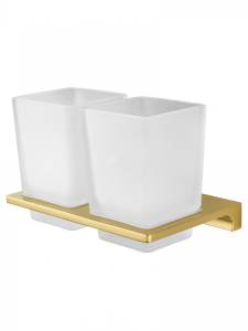 Два стакана Wonzon & Woghand WW-9128-LG с держателем, глянцевое золото
