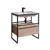 Тумба с раковиной Armadi Art Loft 80 light wood, напольная