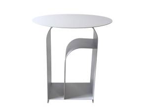 Стол журнальный Stool Group Arwel MT-140 DB-021 белый, металл 38.5x38.5x42.5
