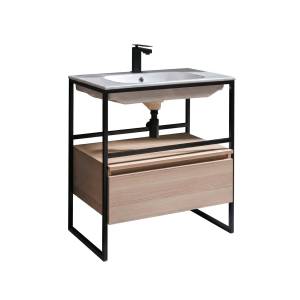 Тумба с раковиной Armadi Art Loft 80 light wood, напольная