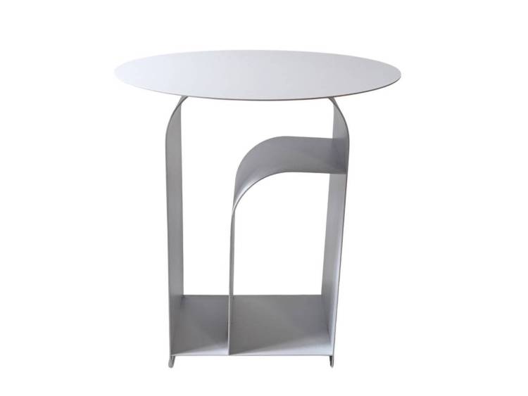 Стол журнальный Stool Group Arwel MT-140 DB-021 белый, металл 38.5x38.5x42.5