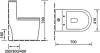 Унитаз-моноблок SantiLine SL-5019МB безободковый, с микролифтом фото 2