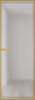 Межкомнатная дверь Profil Doors 1 AGN цвет профиля Золото, стекло безопасное 4 мм иней 800x2000