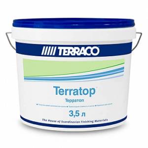 Краска шелковая моющаяся для внутренних работ Terraco Terratop Clear 3.5 л