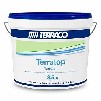 Краска шелковая моющаяся для внутренних работ Terraco Terratop Clear 3.5 л