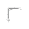 Уголок Neexy pvs100-14 BRG розовый браш 270x2x2 фото 2
