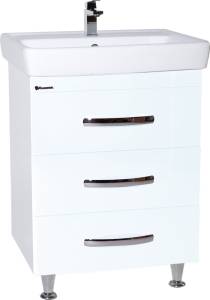 Тумба с раковиной Bellezza Рокко 60 напольная, белая