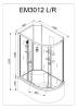 Душевая кабина AvaCan EM3012LN без крыши, 120x90x210 фото 13
