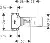 Душевой комплект Hansgrohe Rainmaker Select 460 (2 jet) 24004400 + 26530400 + 28272000 + 26456400 + 15932000 + 15972000 + 157560 фото 27