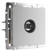 ТВ-розетка оконечная Werkel W1183006 серебряный