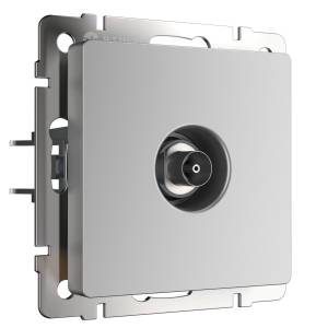 ТВ-розетка оконечная Werkel W1183006 серебряный