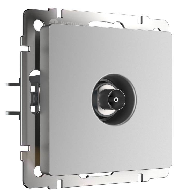 ТВ-розетка оконечная Werkel W1183006 серебряный