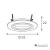 Встраиваемый cветильник Wolta Alto WDL-GU5.3/01BL-R фото 2