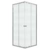 Душевой уголок Niagara Eco NG-1008-14QMT профиль хром матовый, стекло матовое, 80x80x190