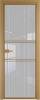 Межкомнатная дверь Profil Doors 2 AX цвет профиля Золото, стекло безопасное 6 мм страйп 800x2000