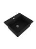 Мойка кухонная Watersense Eva W00834 черная матовая, 57х50 фото 9