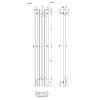 Полотенцесушитель электрический Point Фрея PN20732B П2 180x1200, черный фото 3
