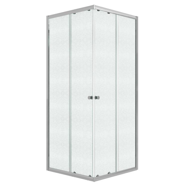 Душевой уголок Niagara Eco NG-1008-14QMT профиль хром матовый, стекло матовое, 80x80x190