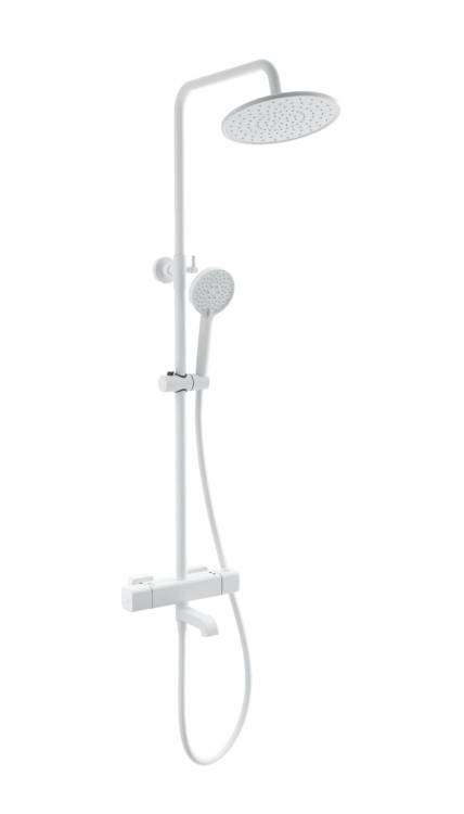 Душевая стойка Wonzon & Woghand WW-A3007-T1-MW с термостатом, белый