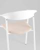 Стул Stool Group Eila PC018-C white с подушкой, белый фото 7