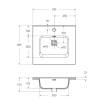 Раковина BelBagno BB500ETL белый глянцевый, 50x46.5x17 фото 3