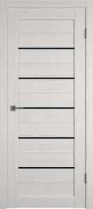 Межкомнатная дверь Владимирская Фабрика Дверей Atum 5 Bianco стекло Black Gloss 800x2000