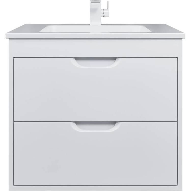 Тумба с раковиной Uperwood Modul 393020548 подвесная, матовая, белая, 65 см