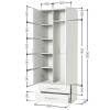 Шкаф комбинированный Шарм-Дизайн Мелодия МКЯ-22 1901022613, белый фото 4
