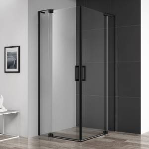 Душевой уголок Cezares Slider A 2 70/80 C Nero профиль черный, стекло прозрачное