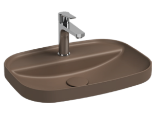Раковина Isvea Infinity 55 10NF50055SV-2H коричневый матовый, 55x40