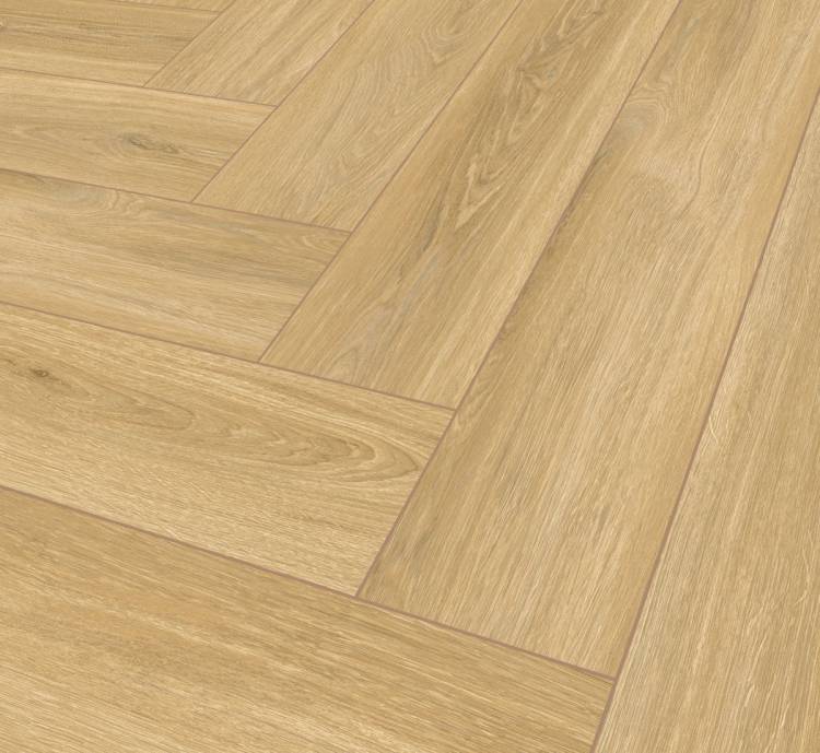 SPC Ламинат Falquon The Floor Herringbone 6/33 4V P6004-HB Nature Oak 740x148