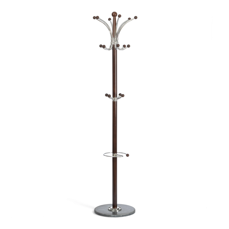 Вешалка напольная Tetchair Sakura (mod. GH-8606) 21438 Black (Черный)/Walnut (Орех)