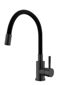 Смеситель для кухни ESKO Snake K44BTotal гибкий излив, черный
