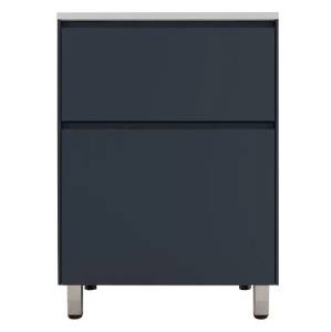 Тумба с раковиной Style Line Лима 60 напольная, графит