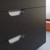 Тумба с раковиной Uperwood Modul подвесная, матовая, черная, 100 см фото 8
