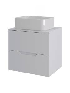 Тумба с раковиной Agger Свит SWE600ETWH-ST-2460W белая матовая, 60 см