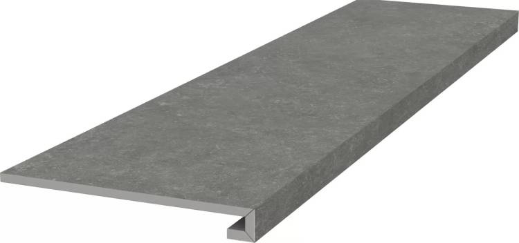 Ступень Kerama Marazzi Касабланка KM6012G0161RGCF фронтальная клееная HP серый тёмный матовый обрезной 33x119.5