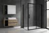 Душевой уголок Royal Bath Accord RB1130HPS-Т-BL профиль черный, стекло прозрачное, 130x100x200 фото 2