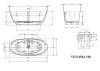 Ванна из искусственного камня Plumberia Selection VELOMA 160BD 160x70, биколор матовый белый,блу деним фото 9