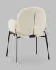 Стул Stool Group Моллек AV 338-F01-9005 молочный, букле, с подлокотниками фото 5