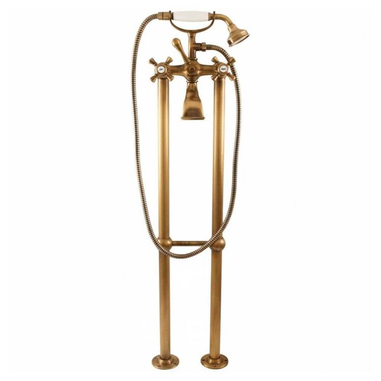 Смеситель для ванны Rav Slezak Morava Retro MK350.5/2SM напольный