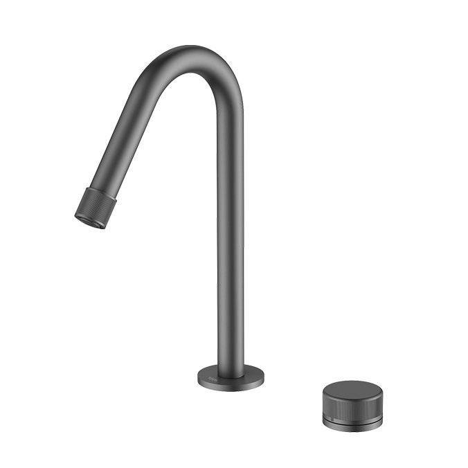 Смеситель для раковины Black&White GF-7108-GM оружейная сталь