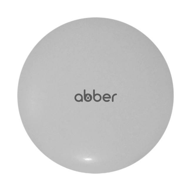 Накладка на слив для раковины Abber AC0014MLG светло-серая матовая, керамика