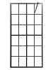 Душевая перегородка Olive'S Estena EN-86С-ST-B профиль черный, стекло прозрачное, 86x183x195