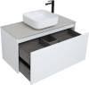 Тумба под раковину Aquanet Nova Lite 100 242580 1+1 ящика, белый глянец фото 11