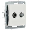 ТВ-розетка TV+SAT IEK Brite BR-AF20-O-K01 белый фото 5