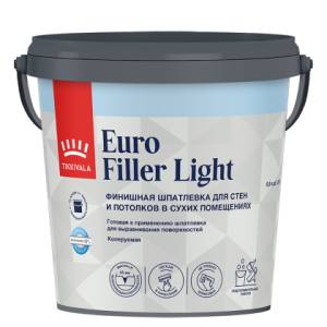 Шпаклевка финишная Tikkivala Euro Filler Light 0.9 л