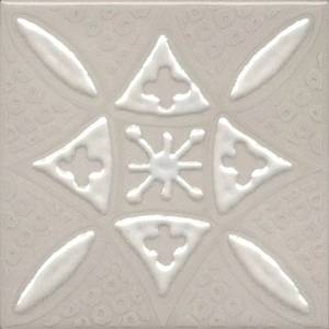 Декор Kerama Marazzi Бахия KMD3STA018GN 2 серый светлый глянцевый 9.8x9.8
