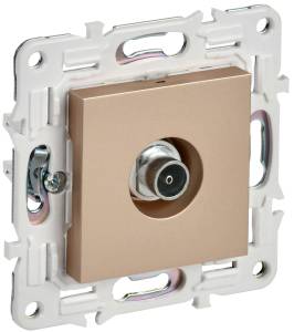 ТВ-розетка оконечная IEK Skandy SK-A10-O-K98 песочный