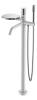 Смеситель для ванны Boheme Stick 129-WCR напольный, White Diamond Chrome